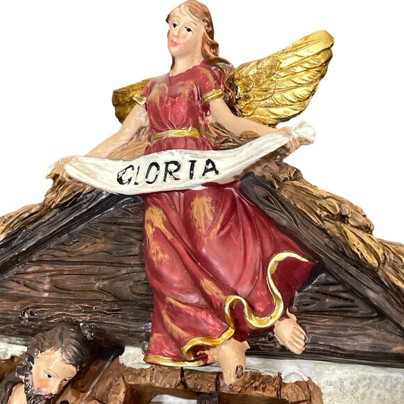 Nativity 3 Dimensional Poly Resin Christmas Light Not Working Wall or Shelf - Picture 7 of 16